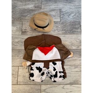 Cowboy Dog Costume Large Hat Chaps Western Halloween Outfit Pet Witch Crafters